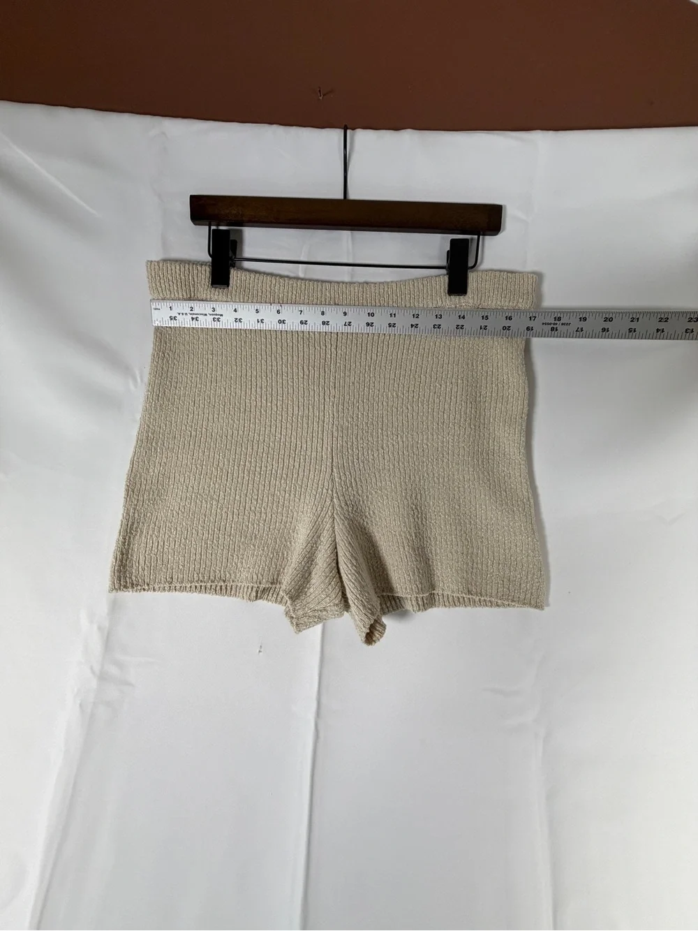 FP BEACH FREE PEOPLE Women’s Size XL Shorts Sweater Knit High Rise Fit